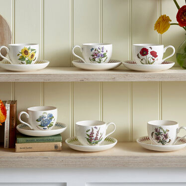 Botanic Garden Meadow Breakfast Cup & Saucer Set of 6